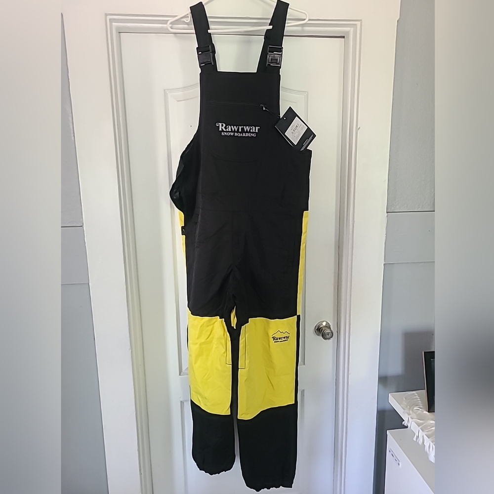 Rawik Black and Yellow Snow Bib